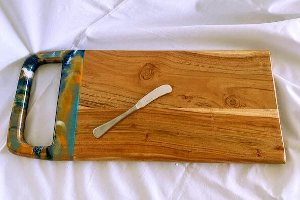 Large Timber resin Cheeseboard